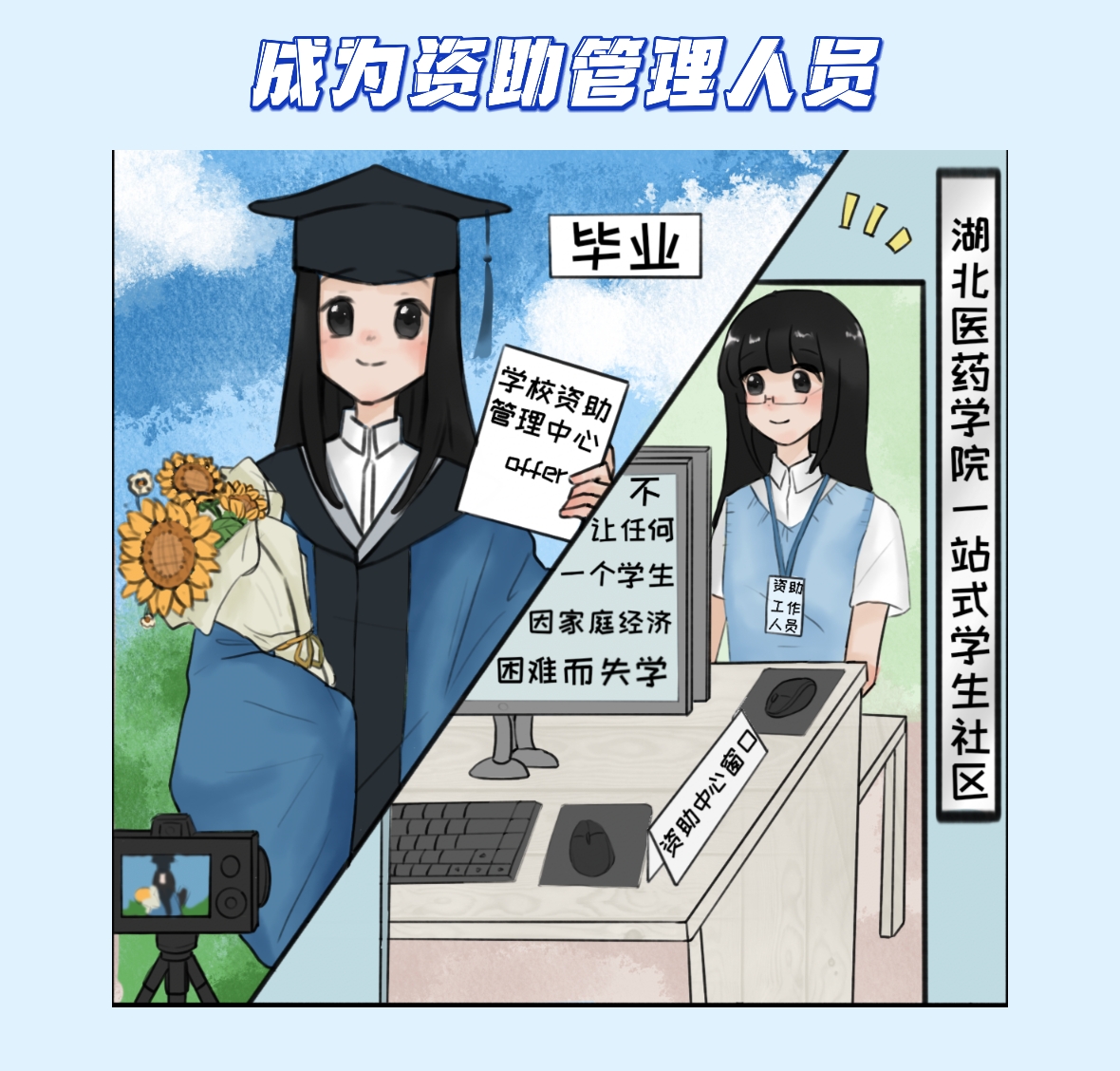 资助政策漫画图片